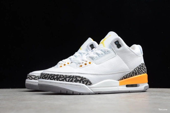 Rep TBK LASER ORANGE (W) JORDAN AIR 3 RETRO CK9246-108 0802